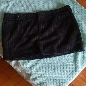 Dickies pinstripe mini skirt